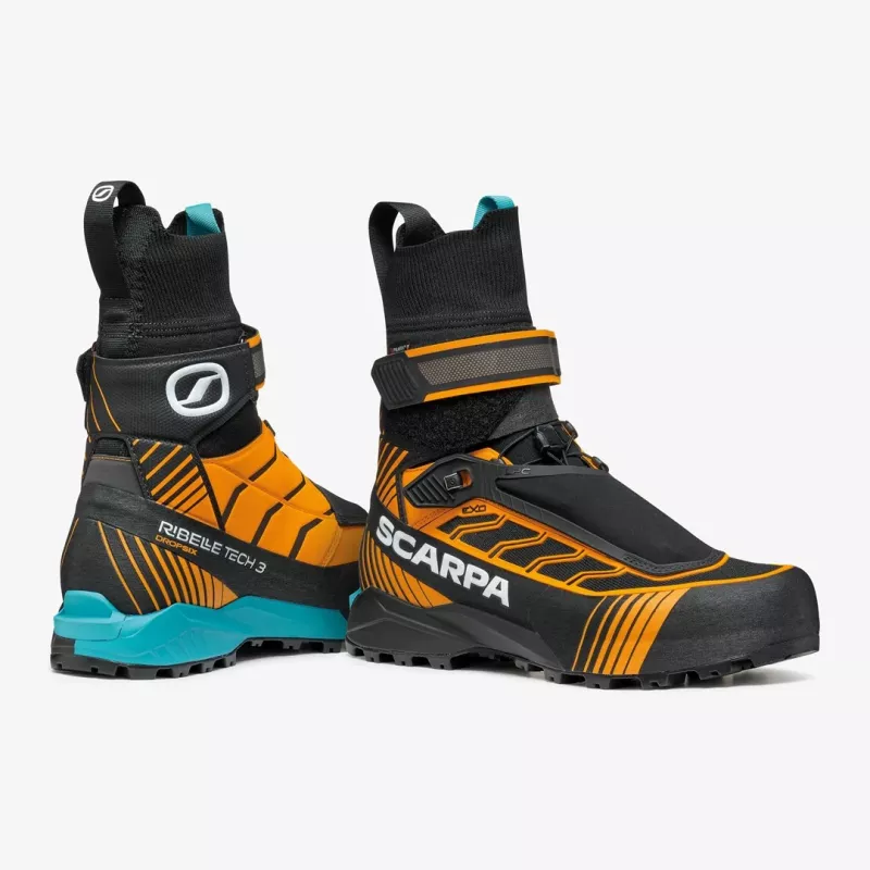 Scarpa Ribelle Tech 3 HD Mountaineering Boots - Black/Bright Orange - taglia 40 EU