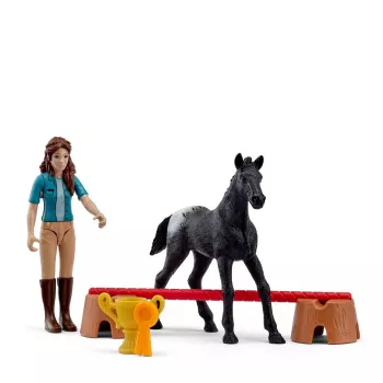 Schleich Horse Club Pocket Set! Vittoria al torneo con Flocke