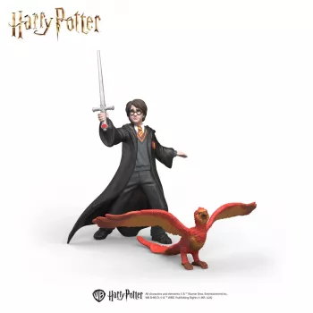 Schleich Wizarding World Harry Potter e Fawkes con spada