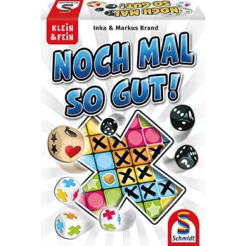 Schmidt Spiele Nochmal so gut (49365) - espansione del gioco di dadi per Nochmal!, 1-6 giocatori, da 8 anni, 20-30 minuti, 2 blocchi di gioco a doppia faccia, 4 nuove varianti di gioco, lingua tedesca