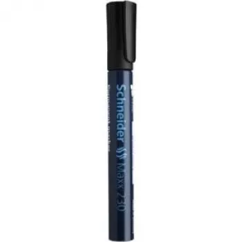 Schneider Maxx 230 Pennarello permanente nero punta tonda in alluminio 123001