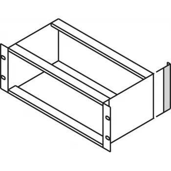 SCHROFF terminale angolare EMC per case 3U, alluminio, cromato chiaro, 128,4 mm, 24561198
