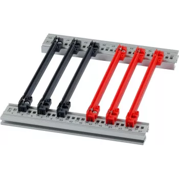 SCHROFF kit accessori pattini di guida 160TE 2mm rosso (confezione da 10) 24568363