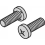 SCHROFF vite a testa piatta M5x12 acciaio zincato a croce DIN 7985, 100 pezzi 21100788