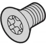 SCHROFF viti Torx a testa svasata SEKOSCHR-TORX M4x5, confezione da 100 24560139