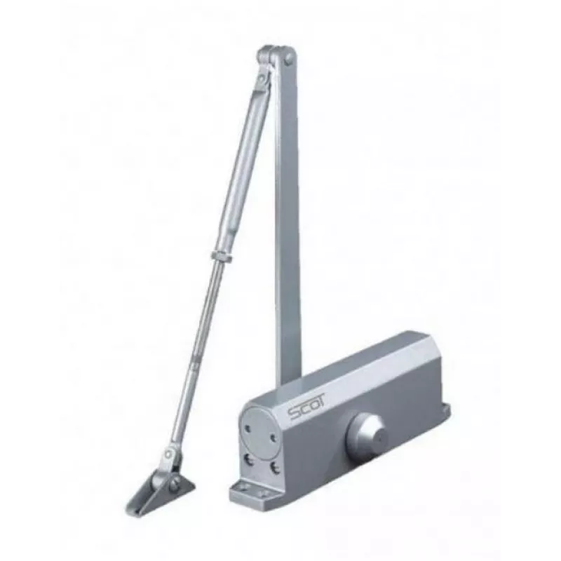 SCOT DC-30 Chiudiporta per porte 80-100 kg, regolabile EN 3-5, argento