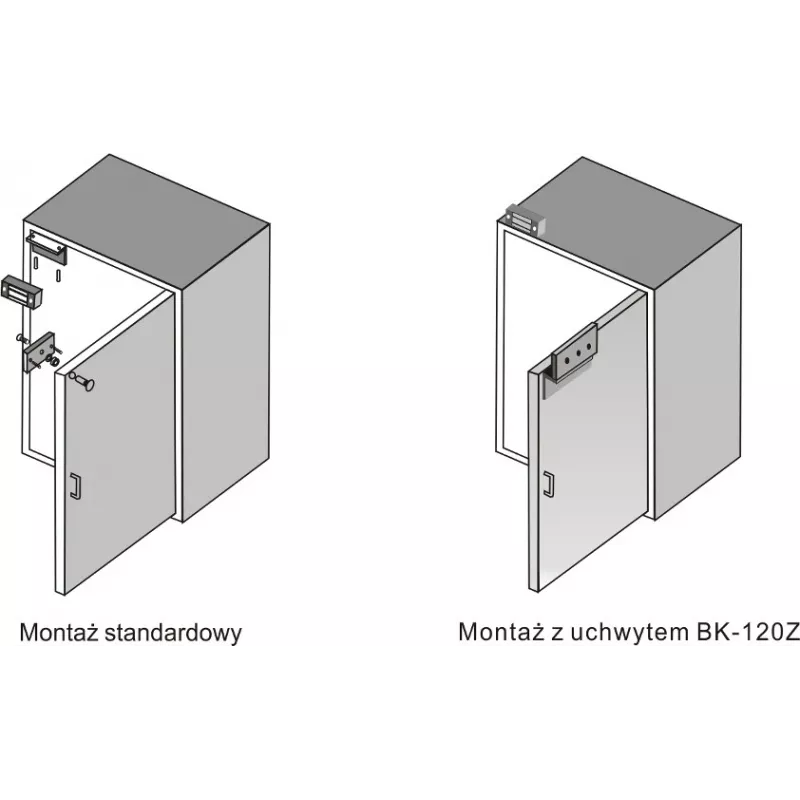 SCOT EL-120 Serratura elettromagnetica 120kg (260lbs) 12V DC fail-safe montaggio a parete