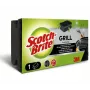 Scotch-Brite BBQ Grillreiniger pad abrasivo nero extra forte con striscia di presa salva-unghie, 1 pezzo (GNS1N)