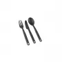 Sea to Summit Camp Cutlery set - 3 pezzi, nylon rinforzato con fibra di vetro, grigio scuro
