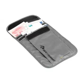 Sea To Summit Neck Pouch/Portafoglio da Collo con Protezione RFID, Nero