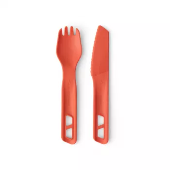 Sea To Summit Passage set posate arancione - set posate da campeggio leggero 3 pezzi