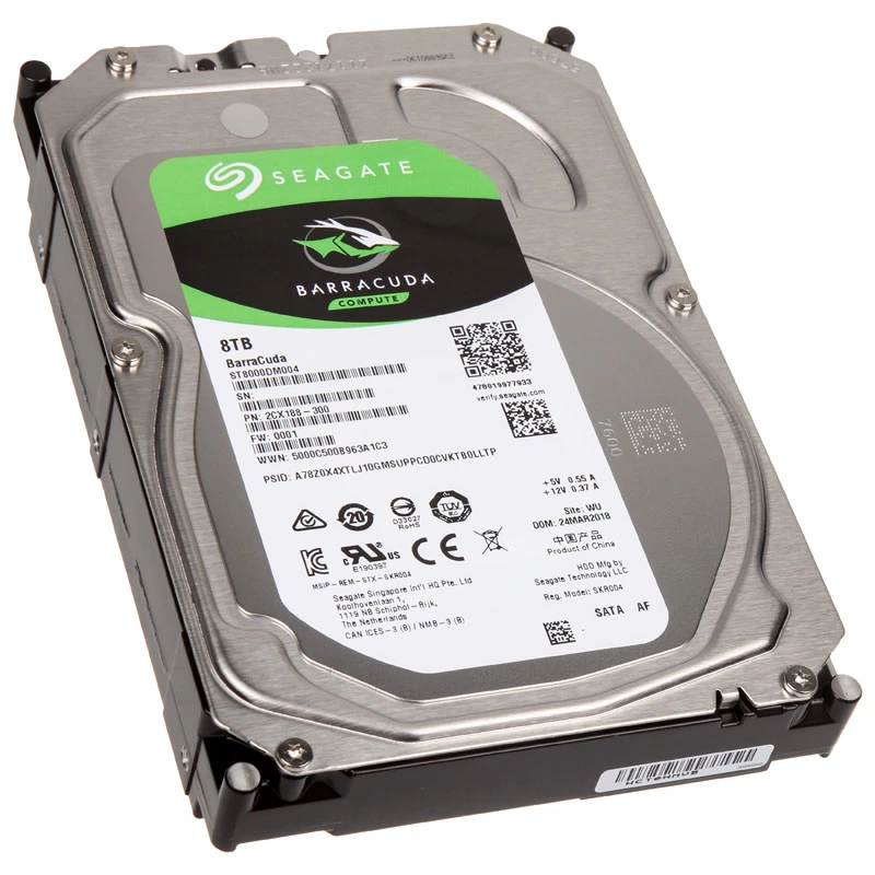 Seagate Barracuda ST8000DM004 8 TB disco fisso interno 3,5 pollici SATA III 5400 giri/min 256 MB cache