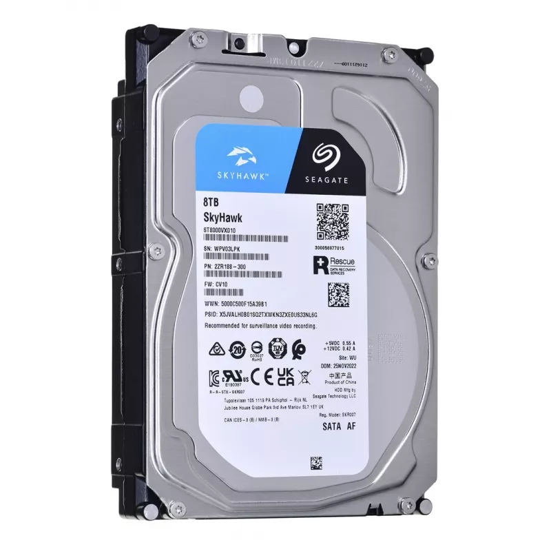 Seagate SkyHawk ST8000VX010 8 TB Disco fisso interno per videosorveglianza - 3,5