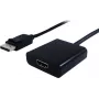 SECOMP Cavo adattatore DisplayPort maschio a HDMI femmina, 0,15 m, nero, Full HD, passivo 11.55.3203