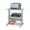 SECOMP Roline carrello portastampante con ruote, grigio/bianco/grigio chiaro, 2 ripiani, 500x400x600 mm 17.01.1089
