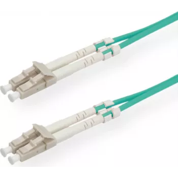 SECOMP STANDARD cavo patch in fibra ottica 50/125µm OM3, LC/LC, turchese, 5 m S1805