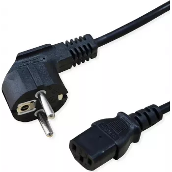 SECOMP STANDARD cavo di alimentazione, connettore femmina IEC dritto, nero, 1,8 m (S2309)
