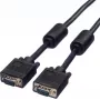 SECOMP STANDARD cavo SVGA HD15 con ferrite, ST-ST, nero, 10 m (S3618)