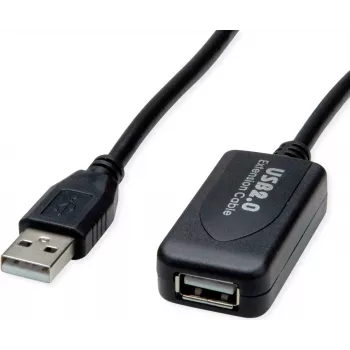 SECOMP STANDARD cavo di prolunga attivo USB 2.0 con repeater, 5 m, nero (S3114)