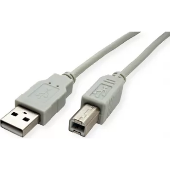 SECOMP STANDARD cavo USB 2.0, Type-A-B, beige, 0,8 m (S3101)