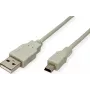 SECOMP STANDARD cavo USB 2.0, Type-A a Mini 5 pin, beige, 0,8 m (S3141)