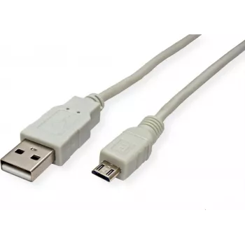 SECOMP STANDARD Cavo USB 2.0, connettore maschio USB A a connettore maschio Micro USB B, 0,8 m, nero S3151