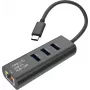 SECOMP STANDARD convertitore USB-C a Gigabit Ethernet + hub USB 3.0 a 3 porte (S1431)