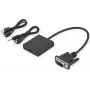 SECOMP STANDARD Cavo adattatore VGA + audio a HDMI, 0,23 m, nero S3211