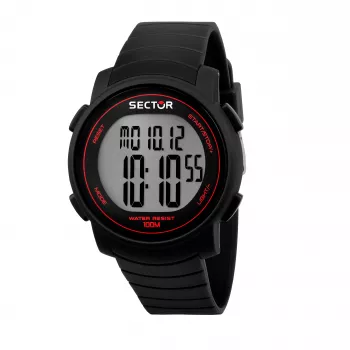SECTOR MAN R3251543001 (44mm) orologio al quarzo - quadrante nero, cinturino in silicone
