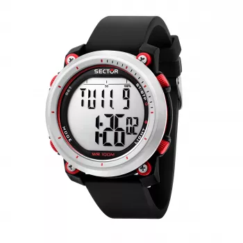 Orologio al quarzo SECTOR uomo R3251546002 45mm cinturino in silicone nero