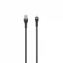 SEEK TOTI USB-A a Lightning cavo intrecciato 2m 2A (Non-MFI) nero