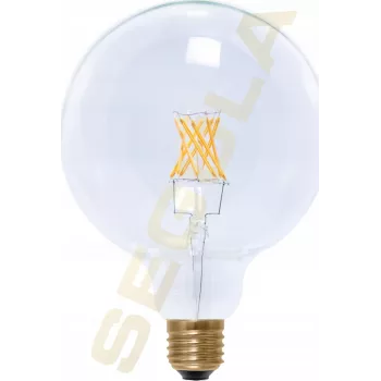 SEGULA Lampadina LED Globe 125 trasparente E27 5W 400Lm 2200K dimmerabile