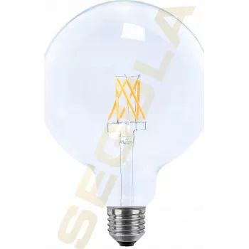 SEGULA LED Globe 125 trasparente E27 6.5W 650Lm 2700K bianco caldo dimmerabile