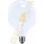 SEGULA LED Globe 125 trasparente E27 6.5W 650Lm 2700K bianco caldo dimmerabile