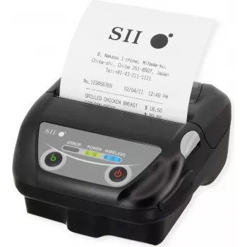 Seiko Instruments MP-B30 Stampante termica mobile per etichette, 203 dpi, 127 mm/s, USB e Bluetooth, nero MP-B30-B02JK1-EA