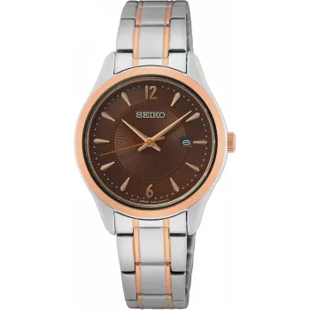 Orologio al quarzo donna SEIKO SUR476P1 30mm acciaio inox
