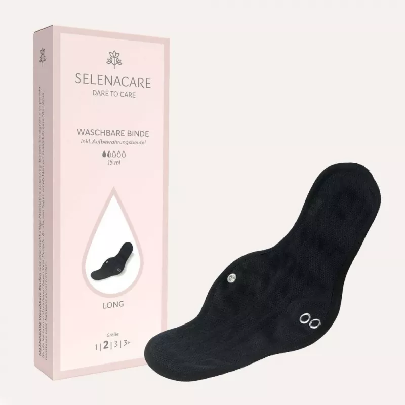 Selenacare Assorbente lavabile / 1 - Assorbente mestruale riutilizzabile per flusso da leggero a medio