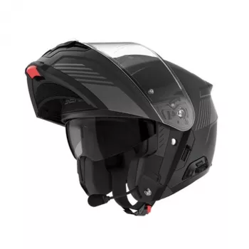 SENA SPECTER casco modulare smart con Mesh Intercom 2.0 e Bluetooth 5.0, nero opaco, taglia M