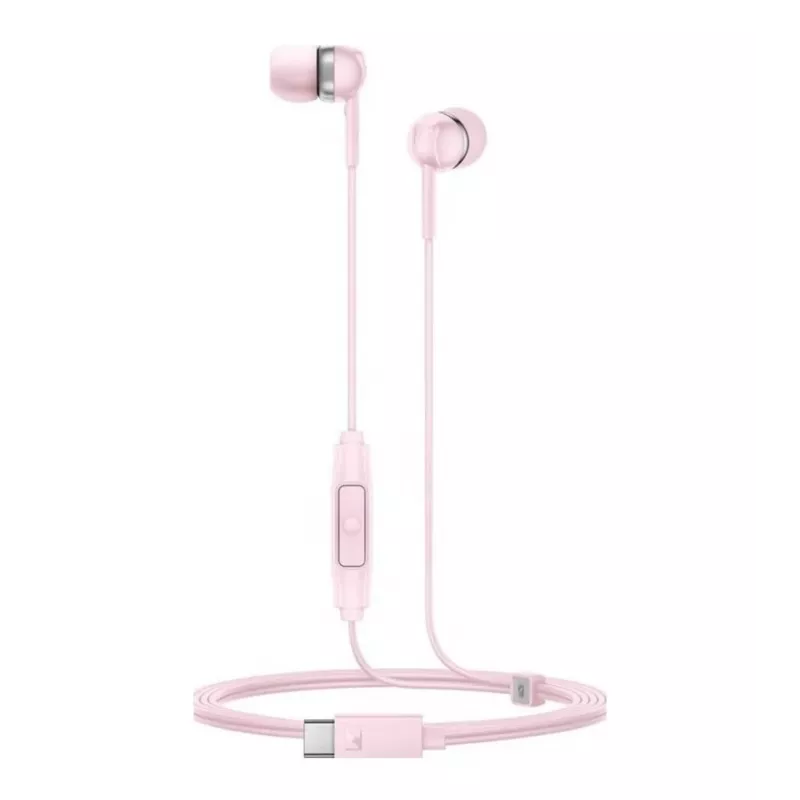 Auricolari in-ear con filo Sennheiser CX 80U con microfono e telecomando in linea, Sakura Pink, 17 Hz - 20 kHz