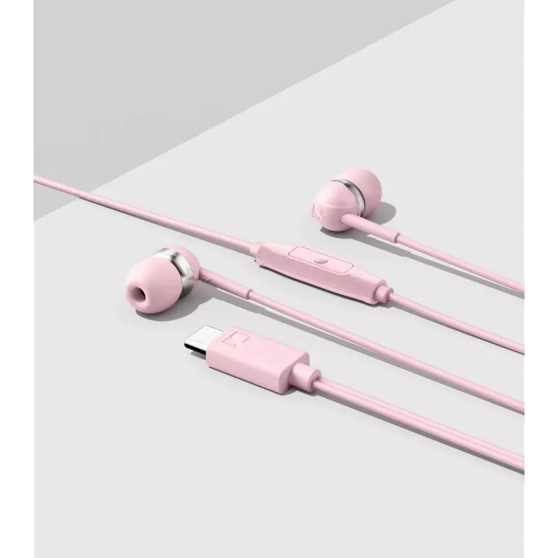 Auricolari in-ear con filo Sennheiser CX 80U con microfono e telecomando in linea, Sakura Pink, 17 Hz - 20 kHz