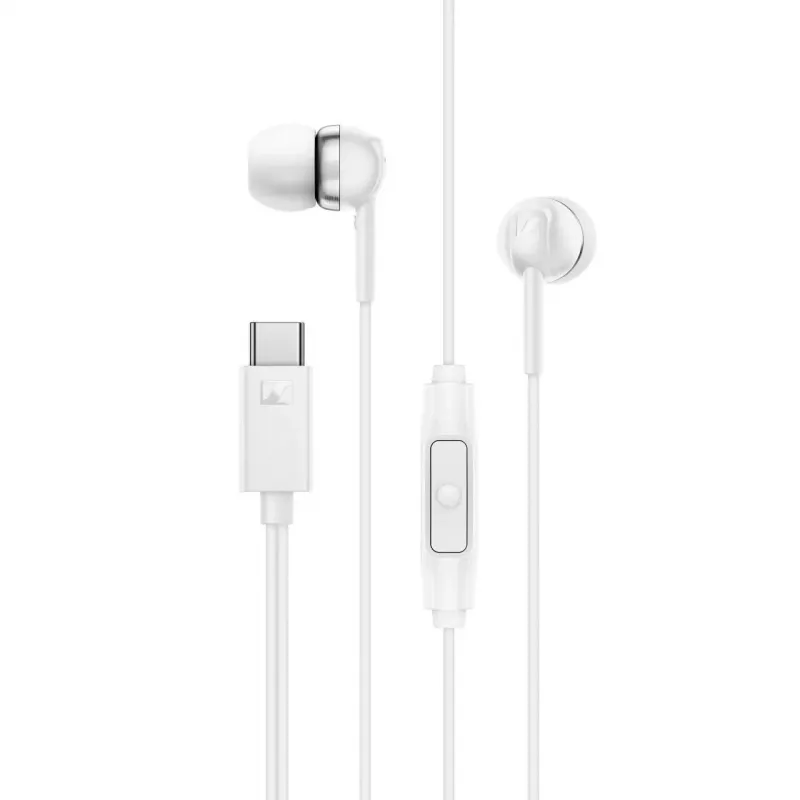 Auricolari in-ear Sennheiser CX 80U USB-C con microfono, bianco