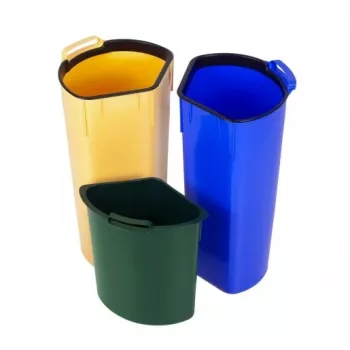 Set di cestini per differenziare CurverTRIO 17 + 17 + 6 L