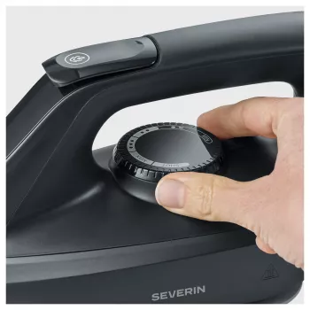 Severin BA 3192 stazione da stiro a vapore – 2400W, 5,5 bar, piastra in ceramica, nero opaco