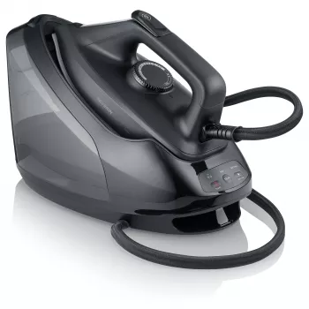 Severin BA 3192 stazione da stiro a vapore – 2400W, 5,5 bar, piastra in ceramica, nero opaco