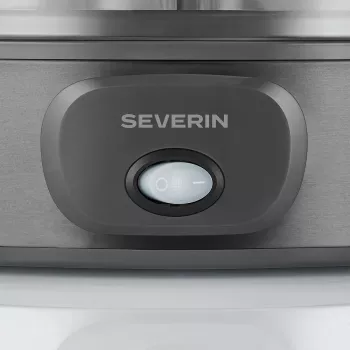 Severin JG 3510 yogurtiera, 7 vasetti x 150 ml, Dark Inox/nero