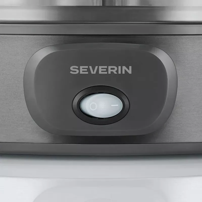 Severin JG 3510 Yogurtiera, 7 vasetti da 150 ml, Dark Inox/Nero