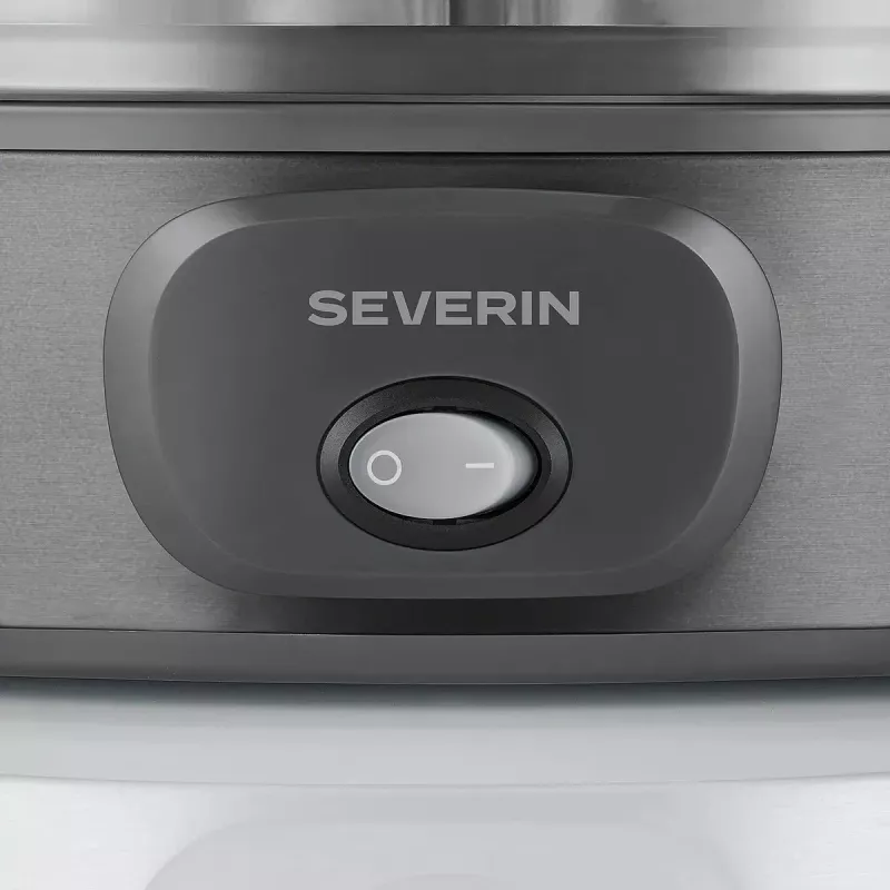 Severin JG 3510 Yogurtiera, 7 vasetti da 150 ml, Dark Inox/Nero