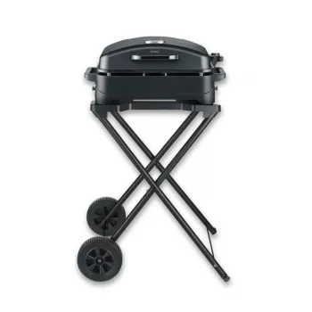 Severin PG 8598 grill elettrico con supporto 2500 W griglia cromata 1000 cm²