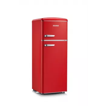 SEVERIN RKG 8930 Retro Red Frigo-congelatore combinato, 208 L, classe energetica E