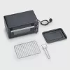 Severin TO 2062 Mini forno, 9 L, 800 W, con girarrosto, acciaio inox spazzolato/nero